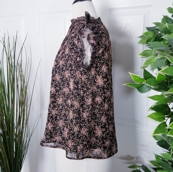 Nwot Generation Love High Neck Floral Top - Picture 2 of 13